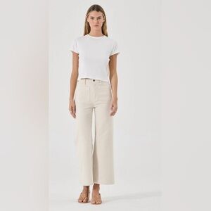 ROLLA'S Cream Sailor Wide Leg Jeans